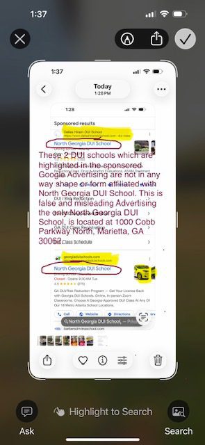 These 2 schools ARE NOT affiliated with North Georgia DUI School, they only wish they were us.