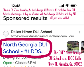 Dallas Hiram google ad on 6-2-26